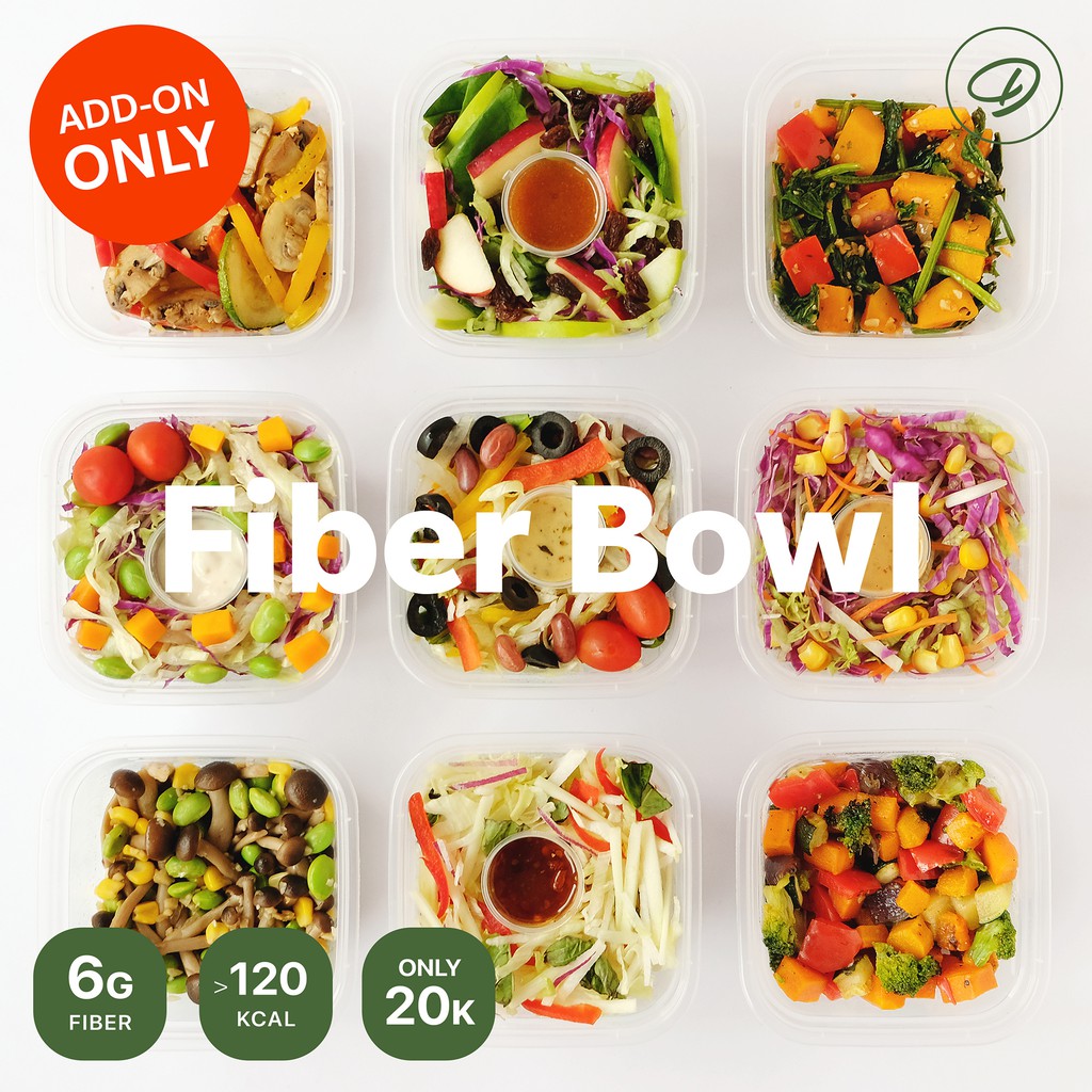 

ADD-ON ONLY | Dapurfit Fiber Bowl | TAMBAHAN Diet Snack untuk Dapurfit & Delidiet