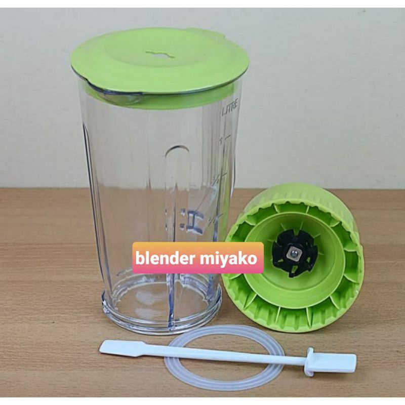 GELAS BLENDER PLASTIK  , Choper , Chopper , Coper , Blender ,  Miyako  Baru + Pisau Jus