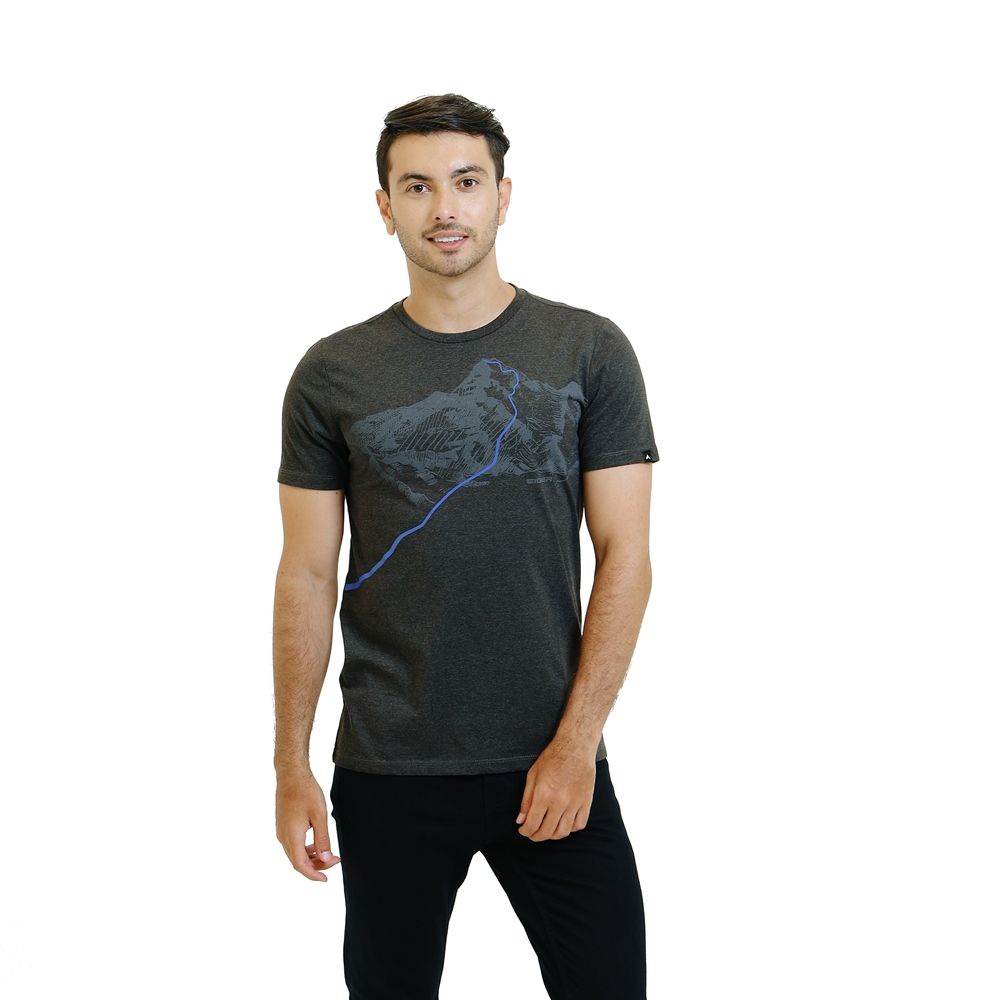 Kaos Pria Distro Original 100% EIGER EXPEDITION ROUTE MT T-SHIRT