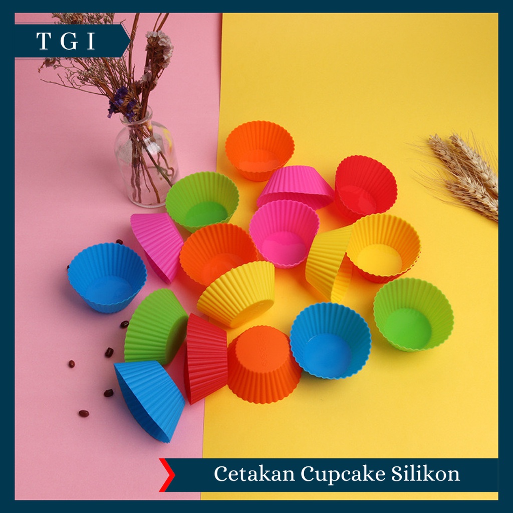 TGI - CETAKAN SILICONE CUPCAKE MUFFIN SILIKON CUP MANGKOK SILICONE CUP | CETAKAN KUE CUPCAKE | MUFFIN CUP SILIKON | CETAKAN SILIKON KUE CUP CAKE MUFFIN PUDING CUPCAKE | CUP MUFFIN