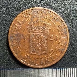 #110-BB. UANG KUNO / KOIN KUNO / BENGGOL 2.5 CENT TAHUN 1920