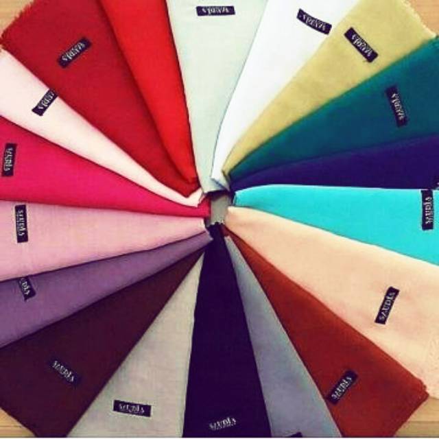 Segiempat saudia rawis jilbab segiempat polos