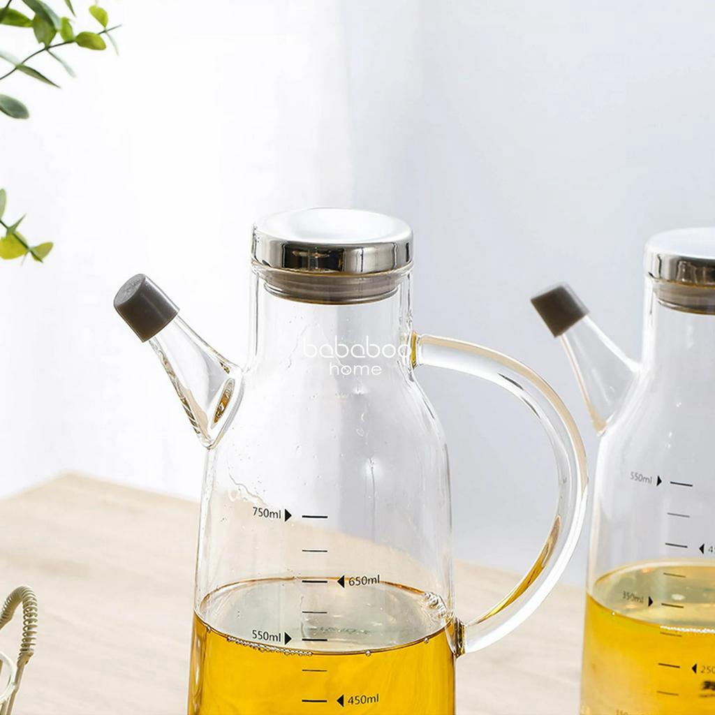 Shin Clear Glass Oil Container / Botol Minyak Tahan Panas