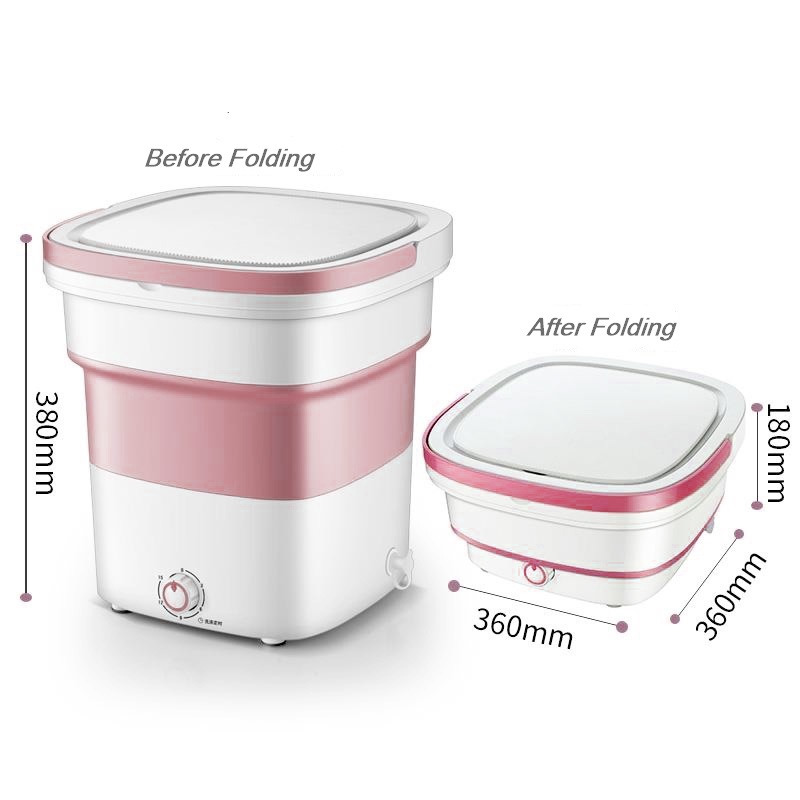 Retaily HL0356 Mesin Cuci Portable Mesin Cuci Lipat Serbaguna Mini Folding Washing Machine Kapasitas 3 Kg