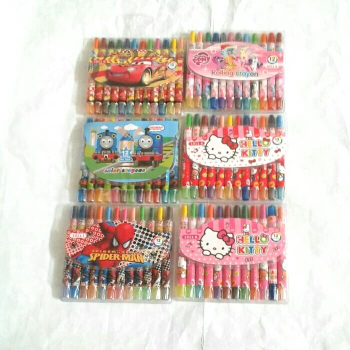

Sale!!! Alat Gambar Crayon Putar Roling Karakter Limited