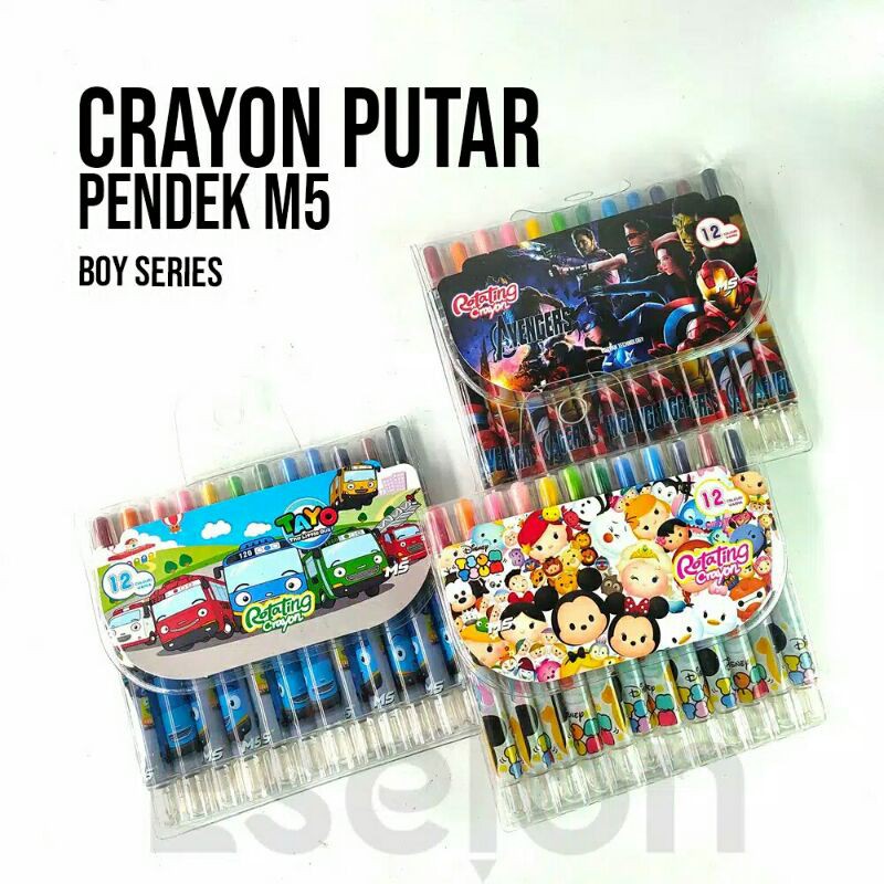 

crayon/crayon putar pendek/rolling crayon/crayon fancy