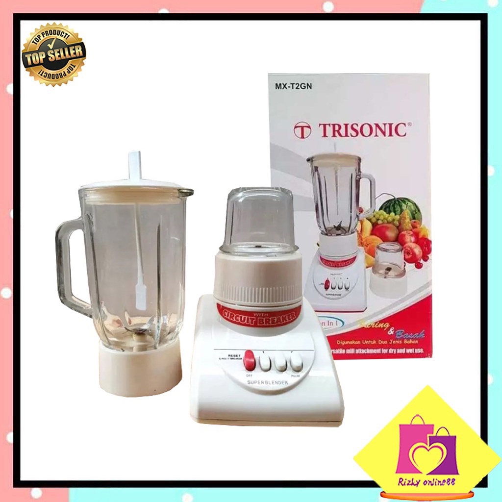 Rizkyonline88 blender kaca model national trisonic 3 in 1 kapasitas 1 liter