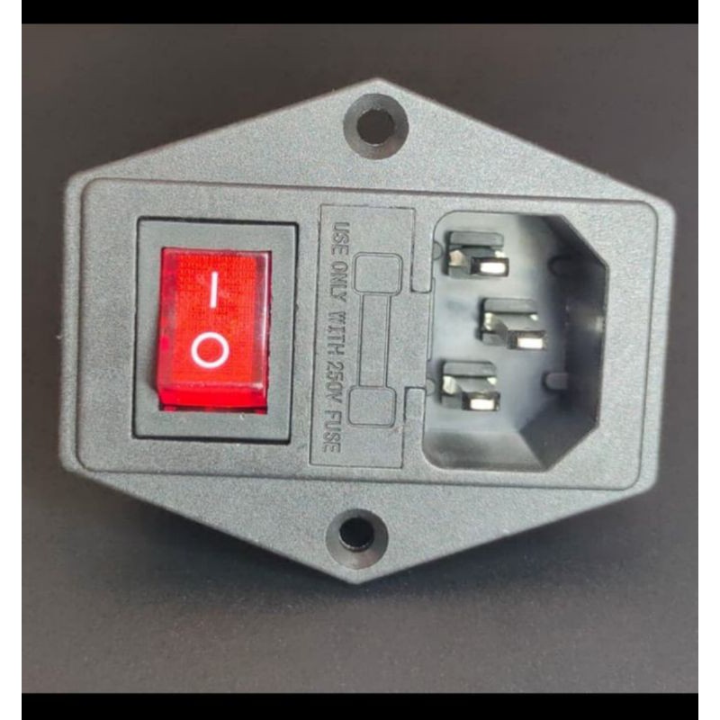 soket ac socket plus fuse plus saklar