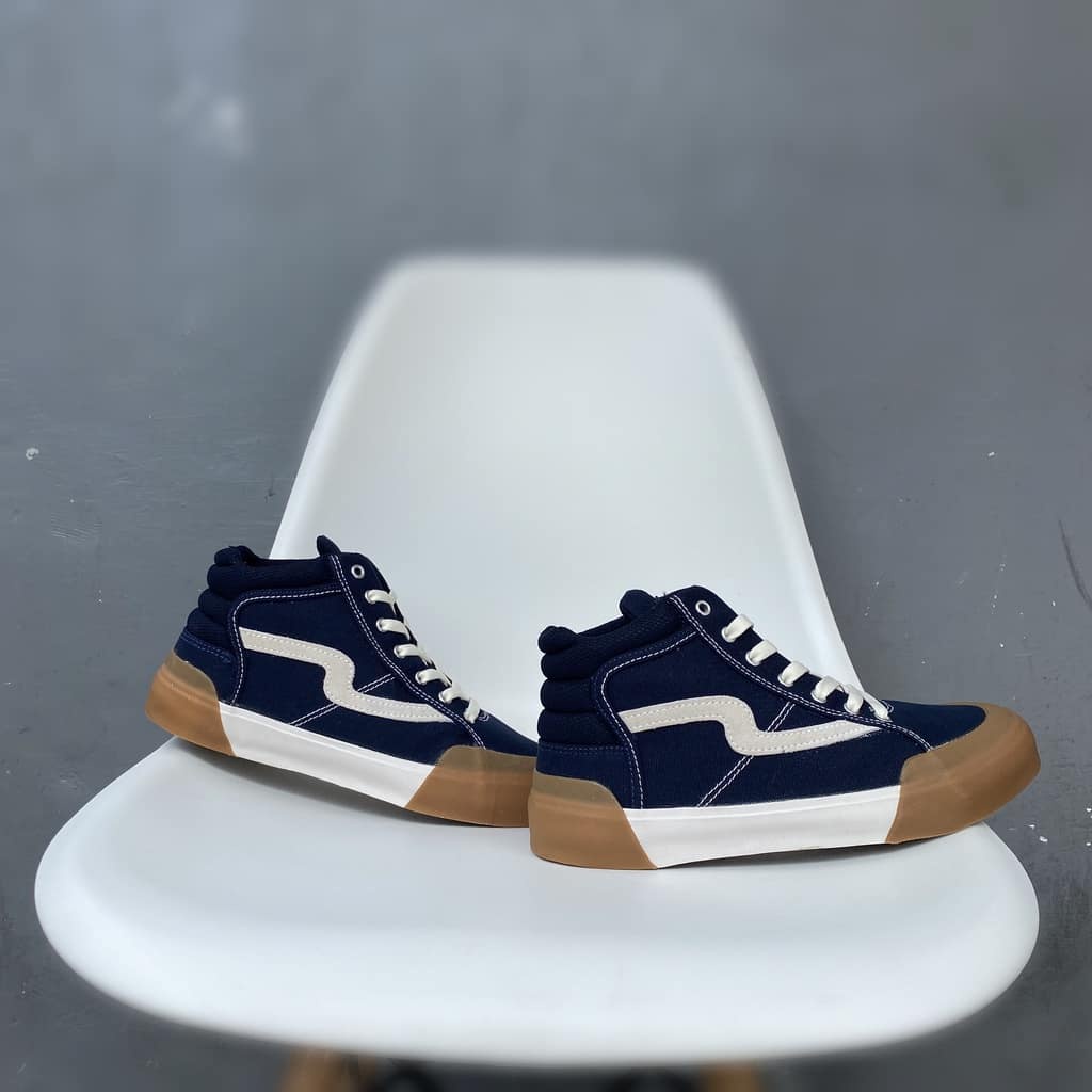 Patrobas Cloud High Navy Original Sepatu Petrobas Biru Navy