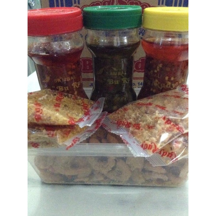 

[COD] Udang Crispy Bu Rudy Set Besar MIX (Sambal Bawang, Hijau, Terasi) [COD]