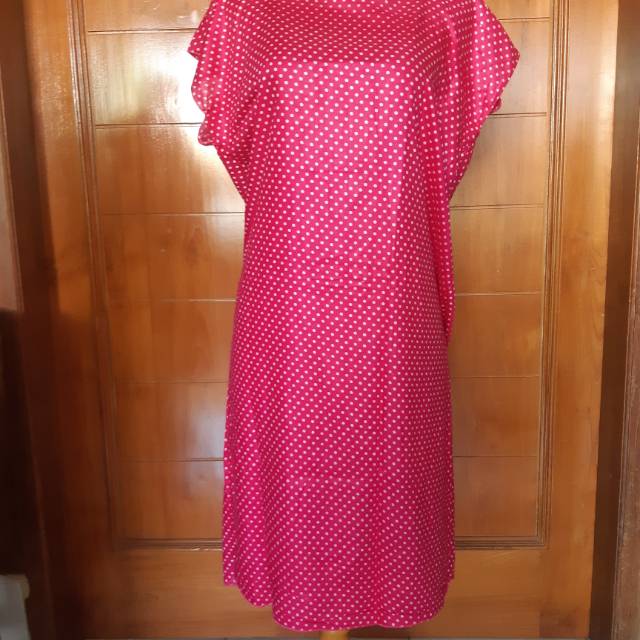 Daster midi polkadot