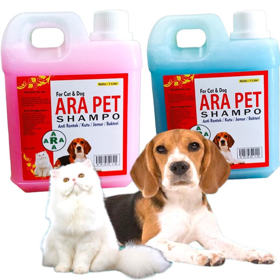 SHAMPOO + CONDITIONER DAN SIKAT GROOMING KUCING DAN ANJING NETTO 1000 ML