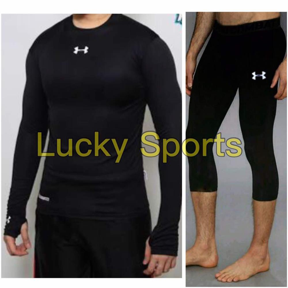 PROMO PAKET PROMO HEMAT BASELAYER MANSET CELANA STRECH GYM FUTSAL FITNESS TRAINING KIPER NIKE ADIDA