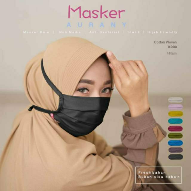 MASKER KAIN POLOS II AURANY