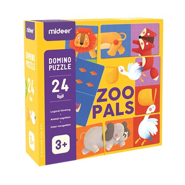 Mideer Domino Puzzle - Zoo Pals MD3044