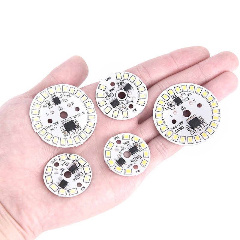 {LUCKID}LED Bulb Patch Lamp SMD Plate Circular Module Light Source Plate For Bulb Light