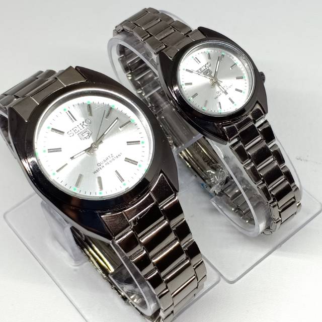 HARGA MURAH JAM TANGAN CAUPLE SEIKO RANTE BANYAK WARNA