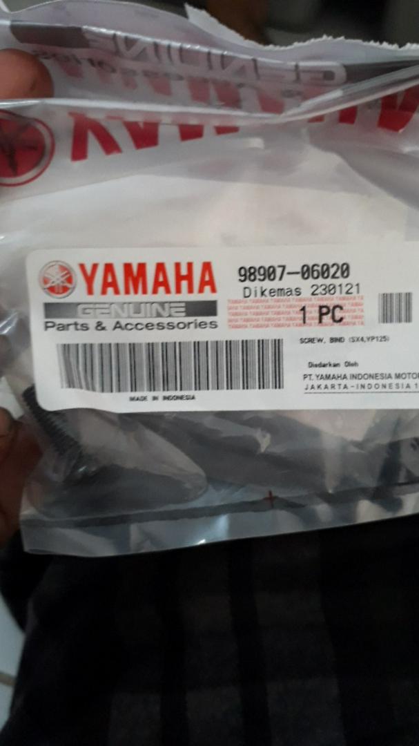 Jual YAMAHA 98907-06020 SCREW, BIND (SX4,YP125) | Shopee Indonesia