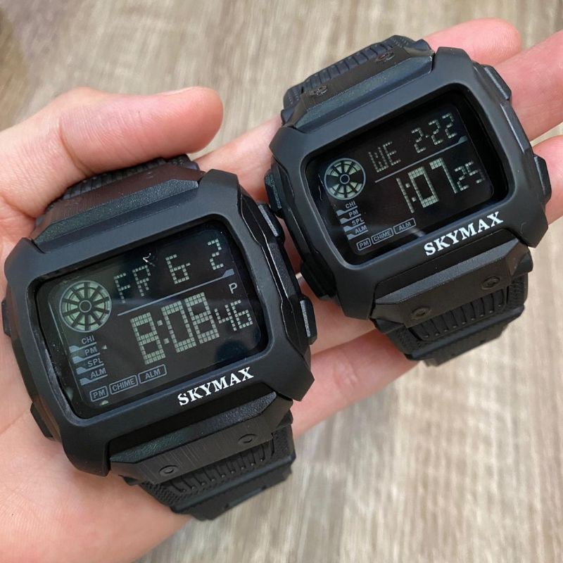 SKYMAX COUPLE JAM TANGAN SPORT PRIA DAN WANITA (WATER PROF)