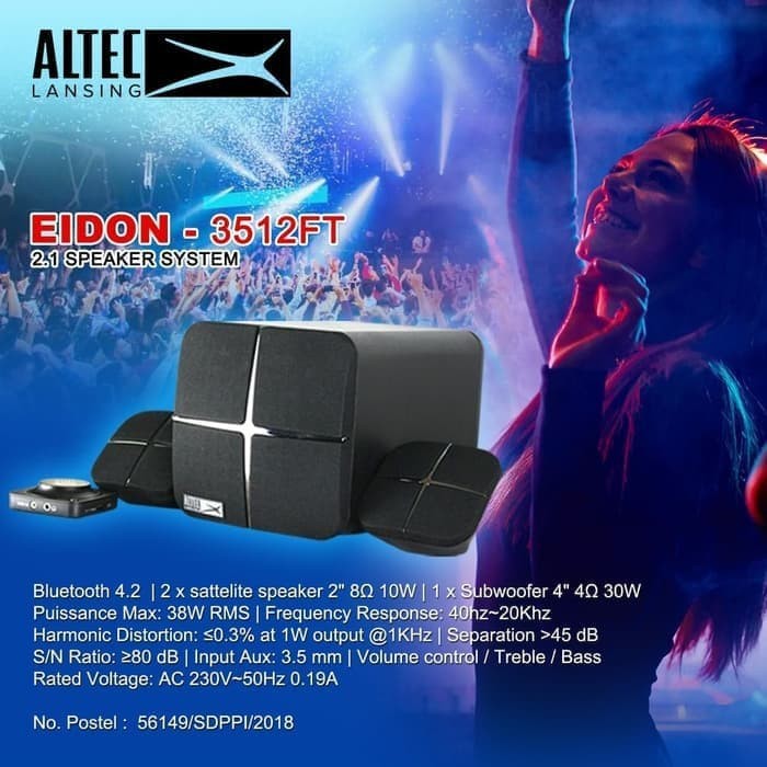 Speaker ALTEC LANSING 3512BT EIDON