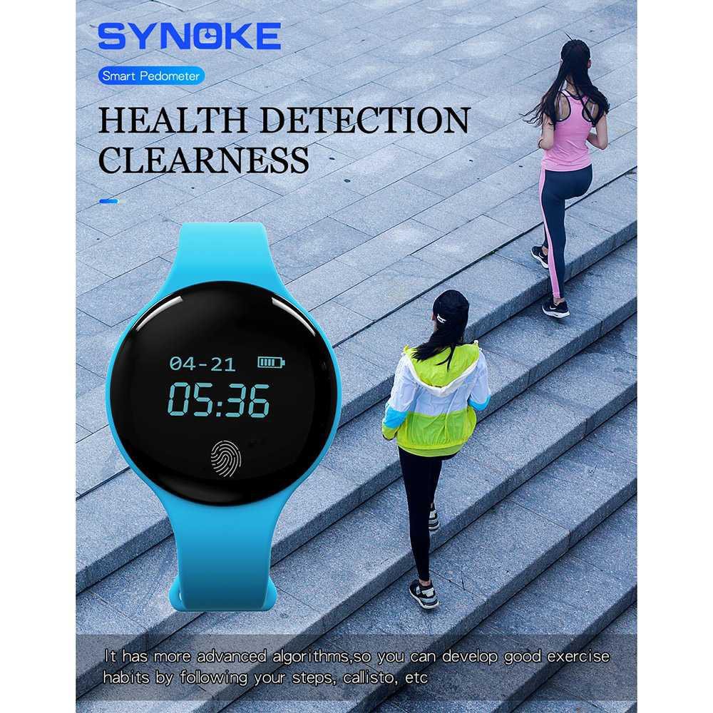 SYNOKE FitBand Jam Tangan Smartwatch Digital Pedometer- 9200 [Hitam]