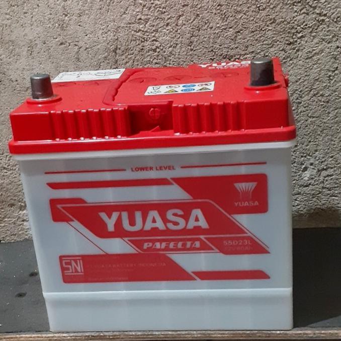 Aki Mobil Yuasa 55D23L Pafecta/Basah 12V 60Ah Pinta12_Ya