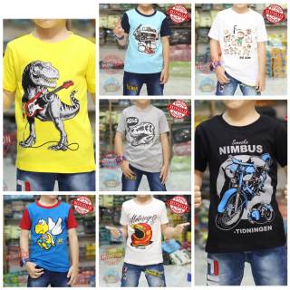  GROSIR KAOS ANAK TERBARU  PALING LAKU DINOSAURUS GITAR 