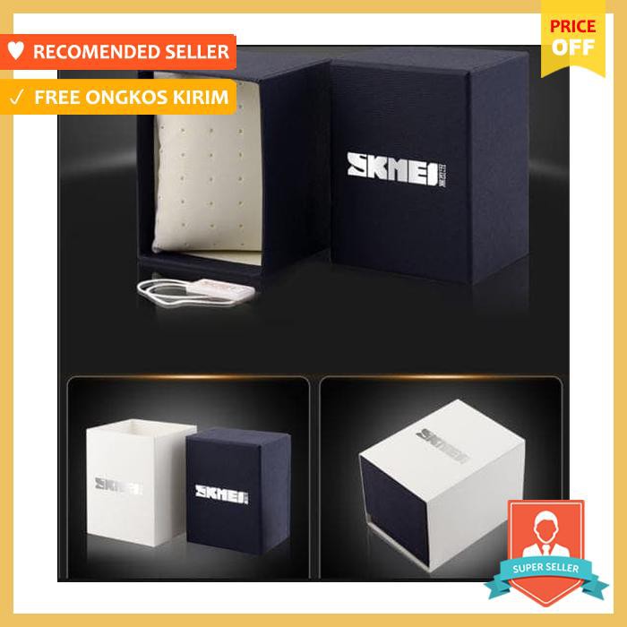 Jam Tangan Pria Skmei Iron Samurai Hitam Led Biru 9061 Original 5 Atm Perak
