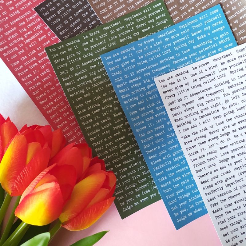 

Magic Words Sticker Sheet / Journaling Stiker