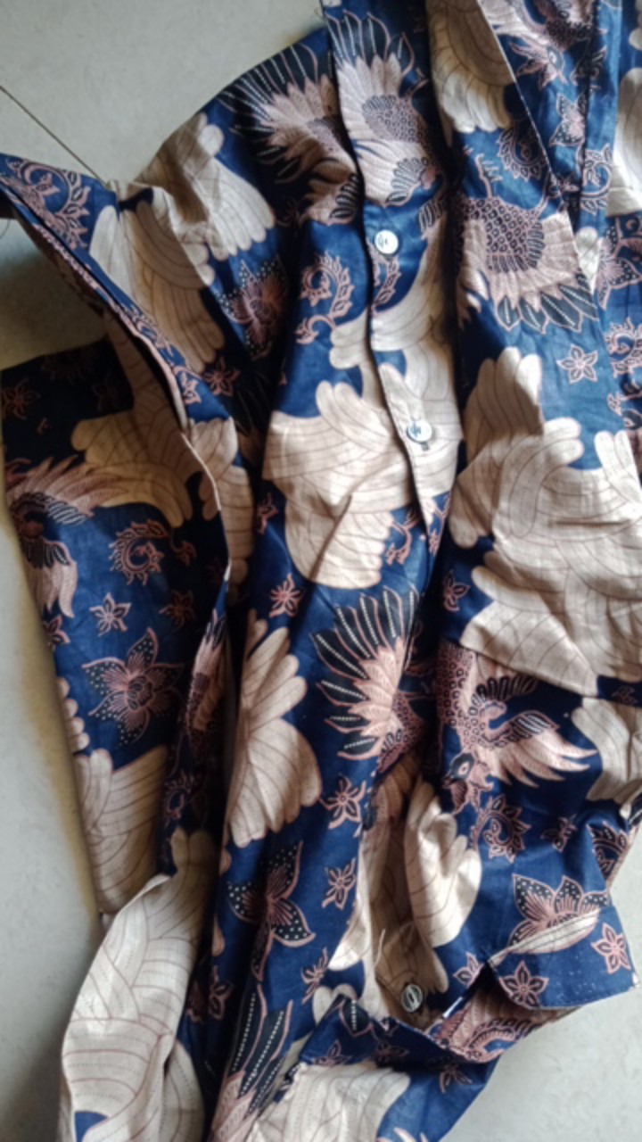 Batik Wanita Asj Sa Hrb026 Kenongo Kemeja Tosca Pendek