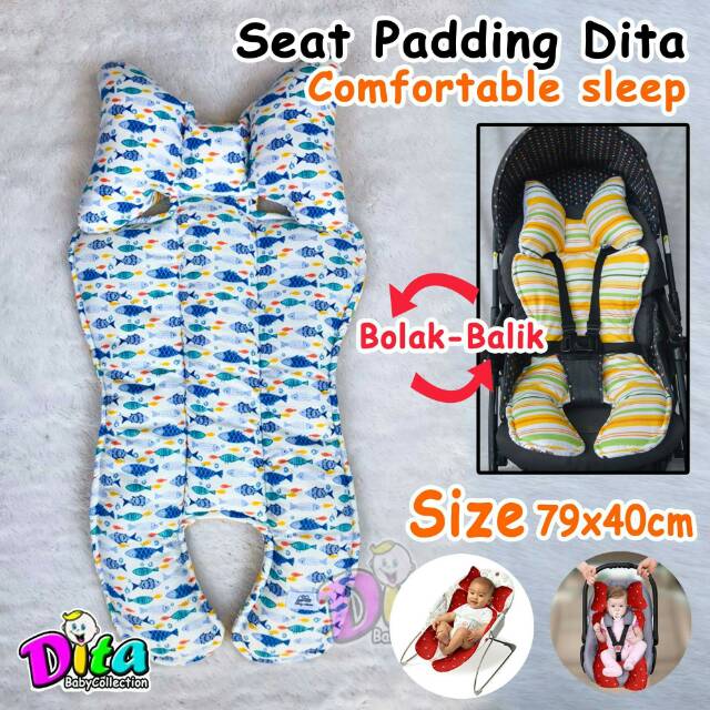 BISA GOJEK Alas Stroller Bayi Universal Baby Car Seat Stroller Pad  Alas Stroller Dita motif alas kereta dorong bayi carseat  stroller pad alas bouncher