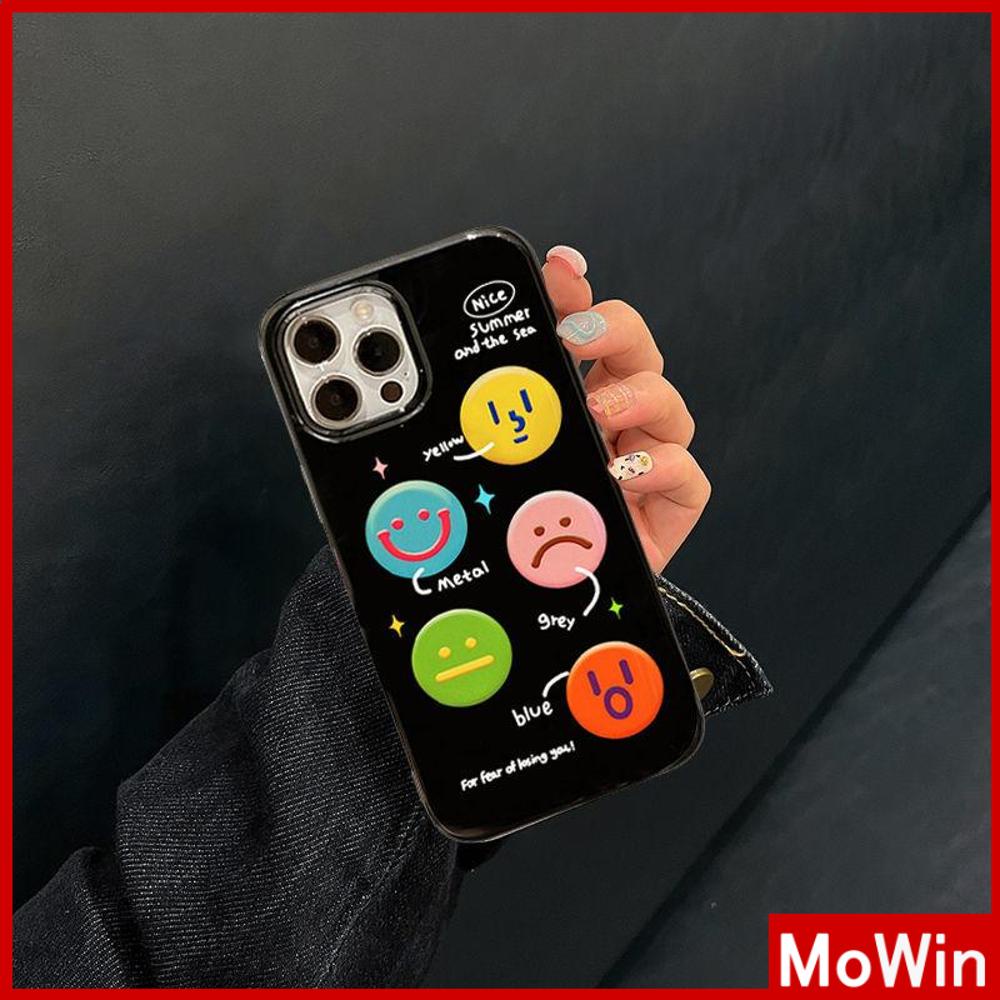 iPhone Case Silicone Soft Case Black Shiny Shockproof Protection Camera Colorful Expression Cartoon Cute Compatible For iPhone 11 Pro Max 13 Pro Max 12 Pro Max 7Plus xr XS Max