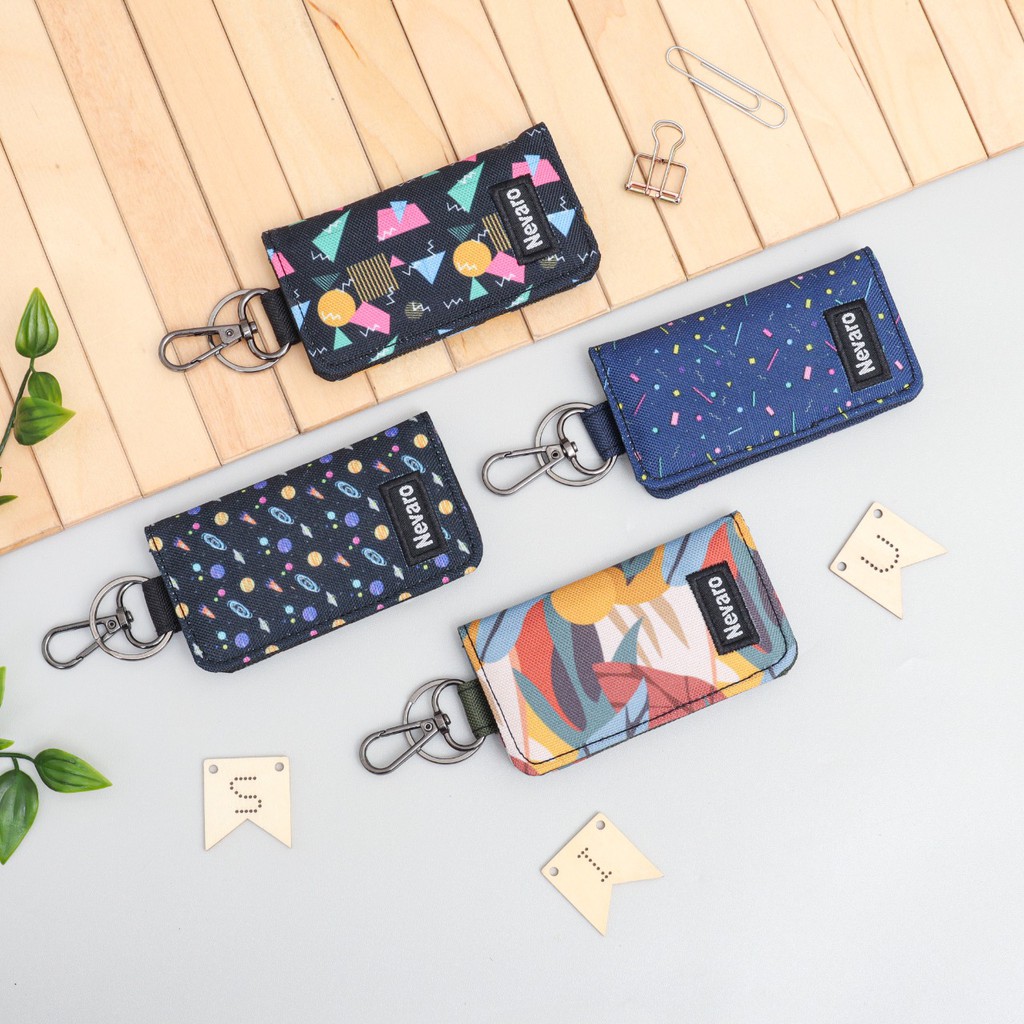Dompet STNK E-TOLL SIM Mobil Motor Gantungan Kunci Motif Premium Nevaro Keychain GK-02