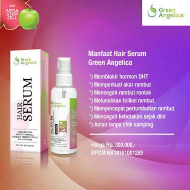 GREEN ANGELICA HAIR GROWTH SERUM - HAIR SERUM GREEN ANGELICA PENUMBUH RAMBUT RONTOK