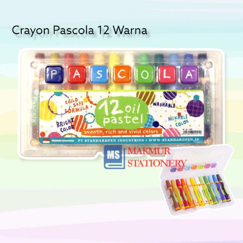 

Crayon Pascola 12 Warna Oil Pastel