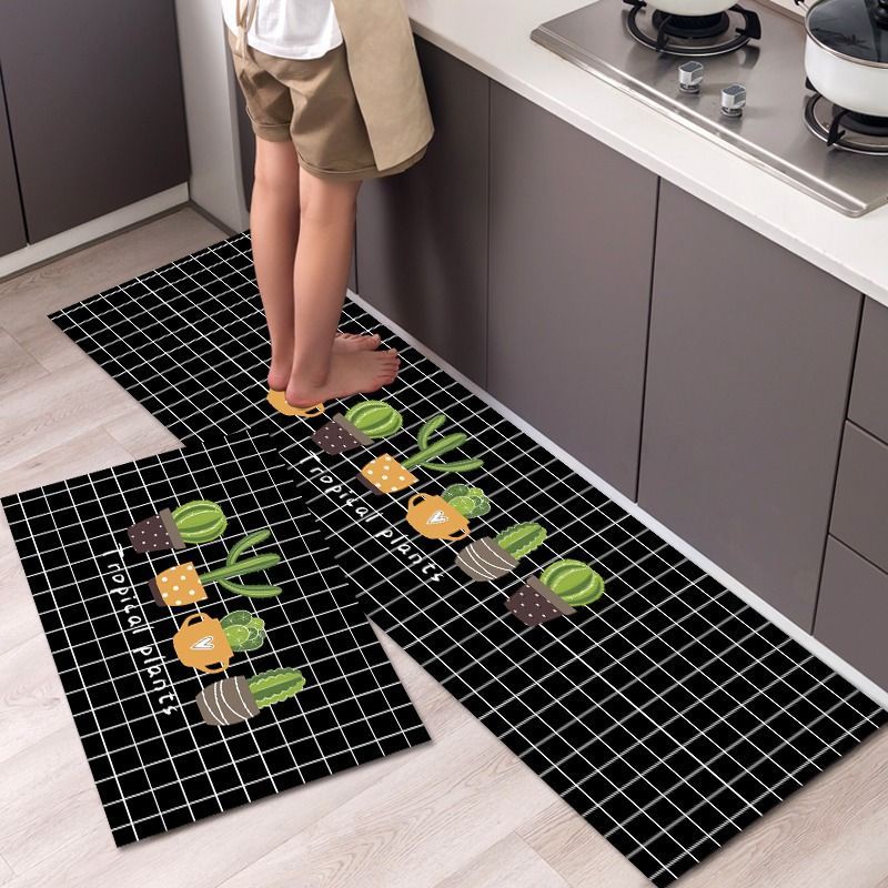 1set Keset dapur 2 in 1 Door Mat Trendy Keset Kaki Dapur Pintu Kamar