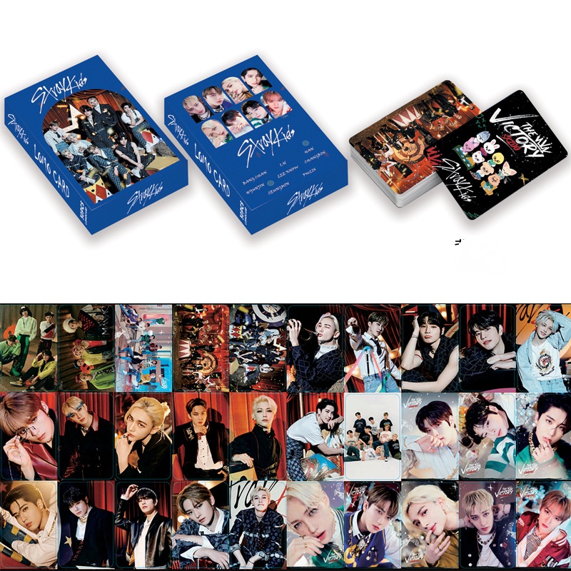 30pcs / set Kartu Lomo Foto Album Straykids