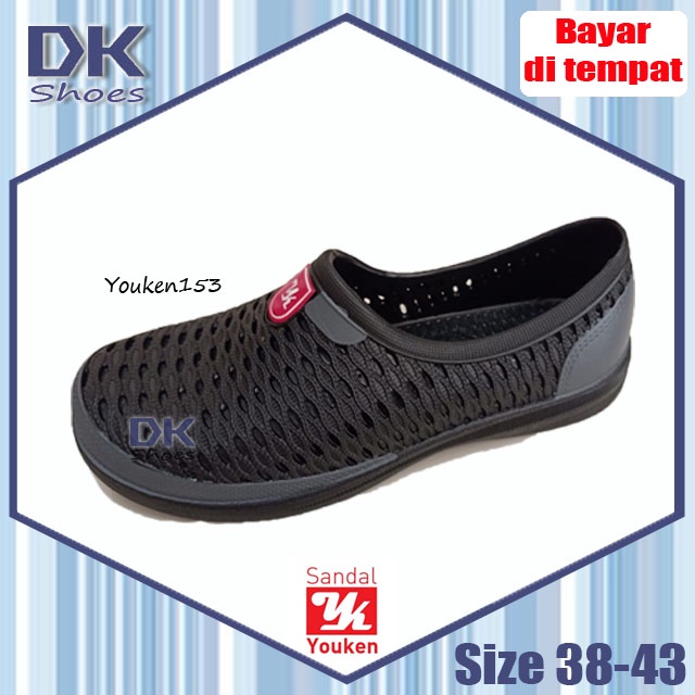 Youken 153 38-43 Sepatu Slip On Karet Laki Tahan Air Murah