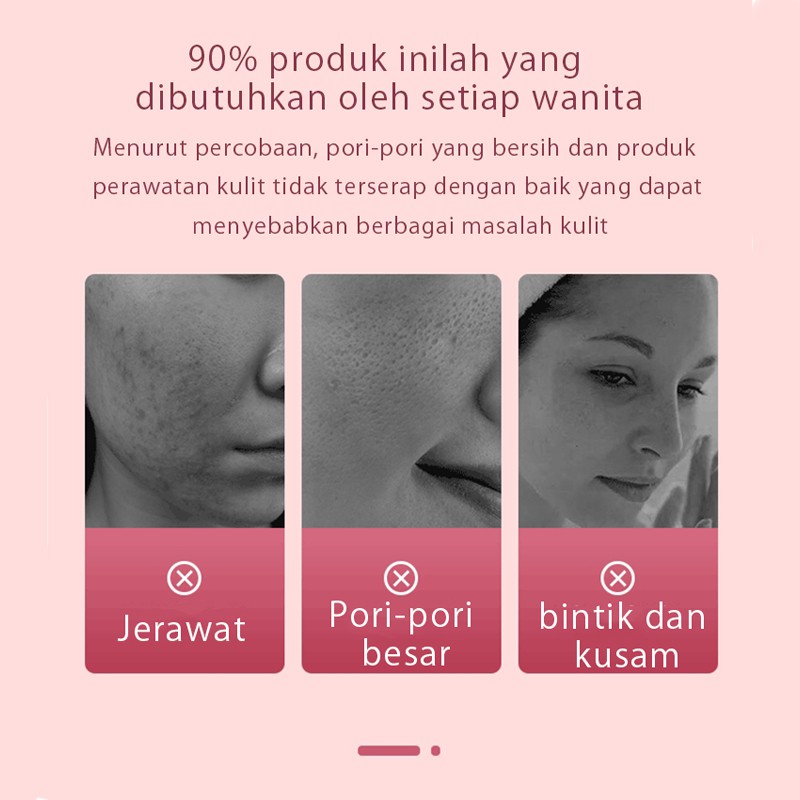 Alat Setrika Wajah 3 In 1 Pemijat Perawatan Kulit Anti Anging Facial Massage Hot Cold Hammer