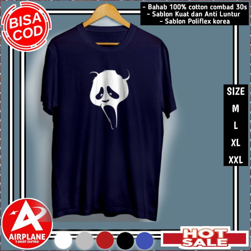 BAJU DISTRO PRIA/KAOS DISTRO PRIA/T SHIRT/KAOS OBLONG PRIA/KAOS VOOLOZ SCREAM PANDA A68