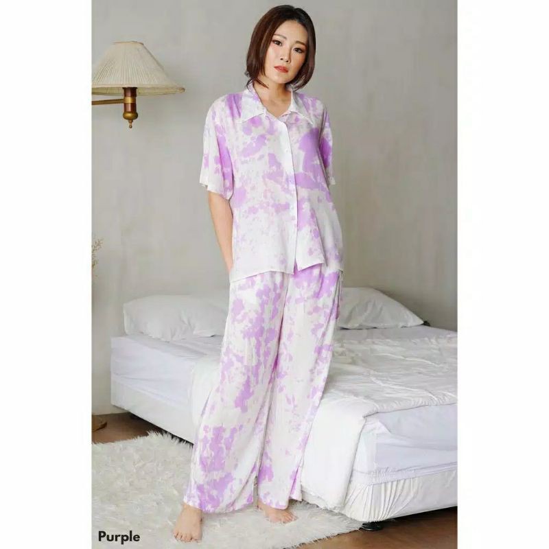 Set Tie Dye - Galaxy Shortsleeve Set / Baju Tidur /Daily Set-4