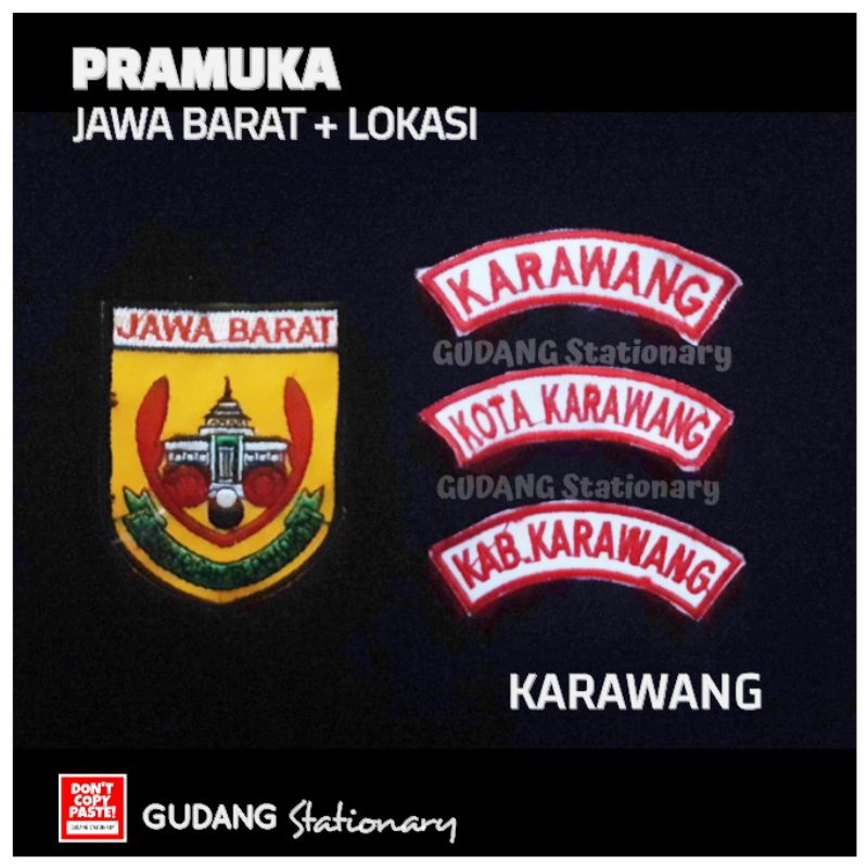 Emblem Jawa Barat + Lokasi Pramuka Karawang