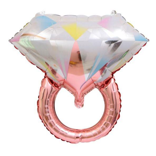 Balon Cincin Diamond Ukuran Mini Gold Pink Metalik GROSIR PRAKARYA MALANG Metallic Balloon Bride To Be Bridal Shower Lamar Lamaran Proposal Pesta Party Hias Hiasan Dekor Dekorasi Decoration Perlengkapan Warna Color Colorful Satuan