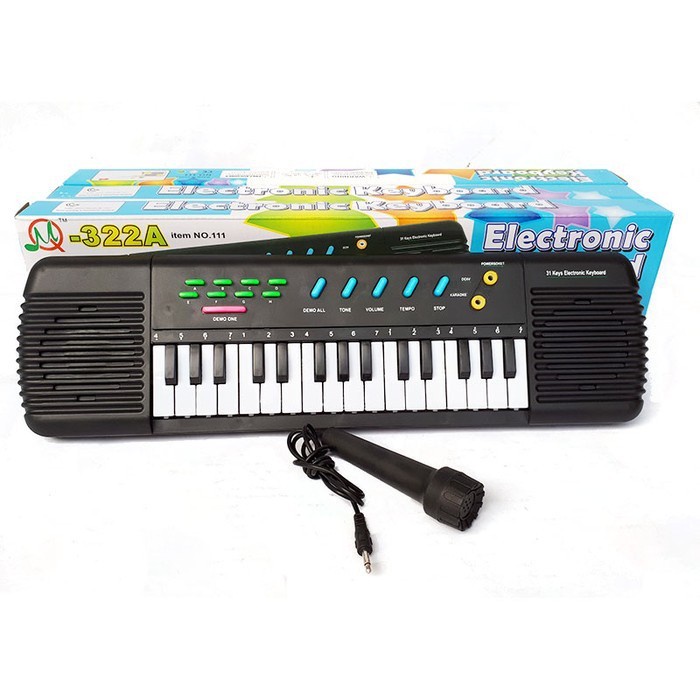 Digital Electronic Keyboard 61 Keys / 37 KEYS / 18 KEYS Piano Anak - Piano Anak Dan Mic - Organ Elektronik - Mainan Anak Piano - Mainan Edukasi Musik - piano elektrik anak set lengkap - Electronic Keyboard - Electric OrganWith Microphone