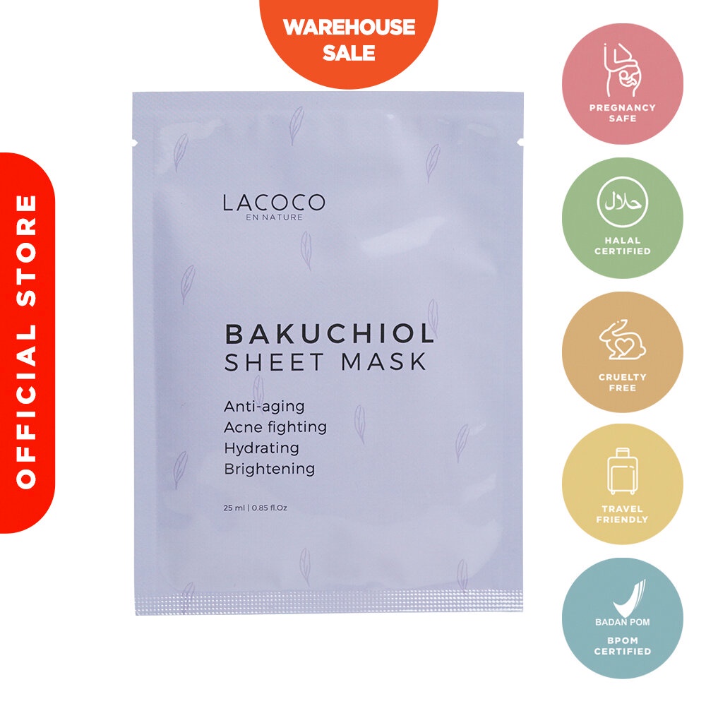 MSBB - Lacoco Bakuchiol Sheet Mask WAREHOUSE SALE