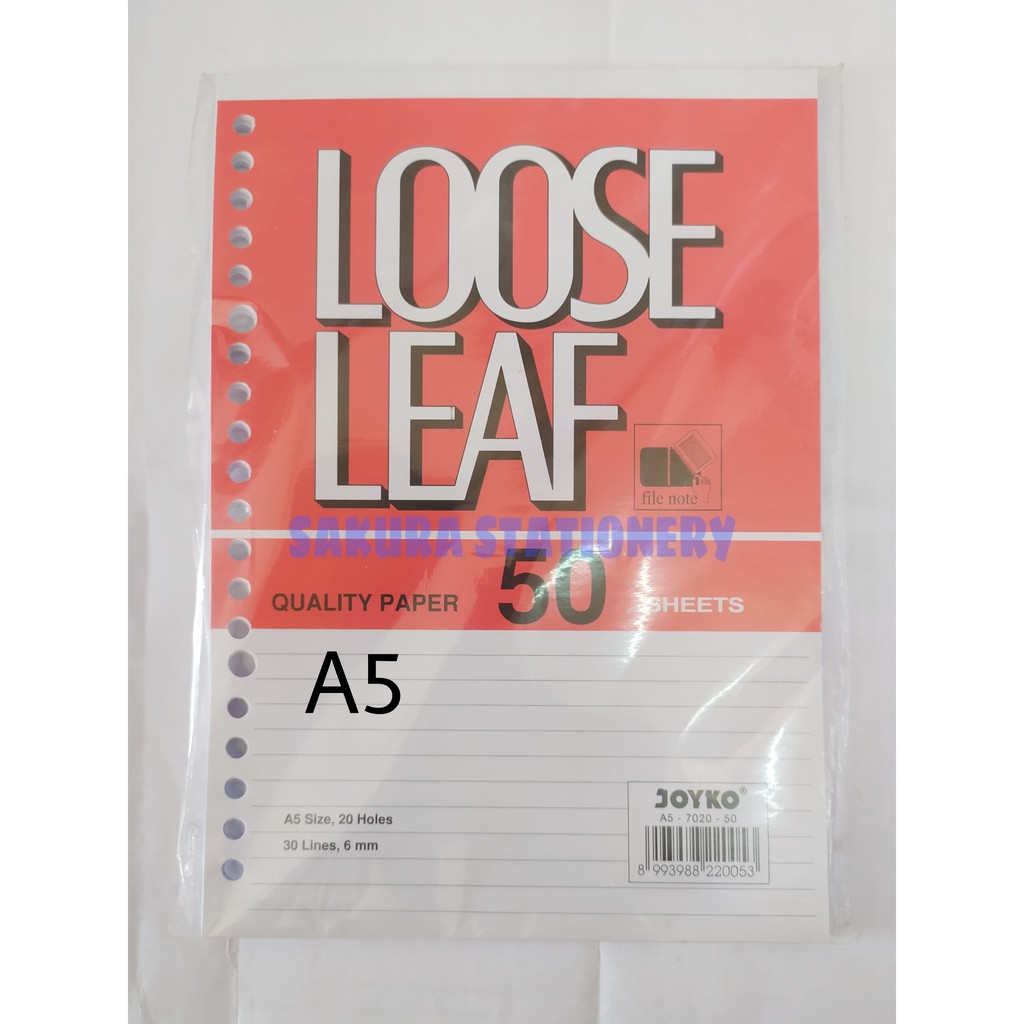 

Isi Binder Loose Leaf 50 Lembar Bergaris