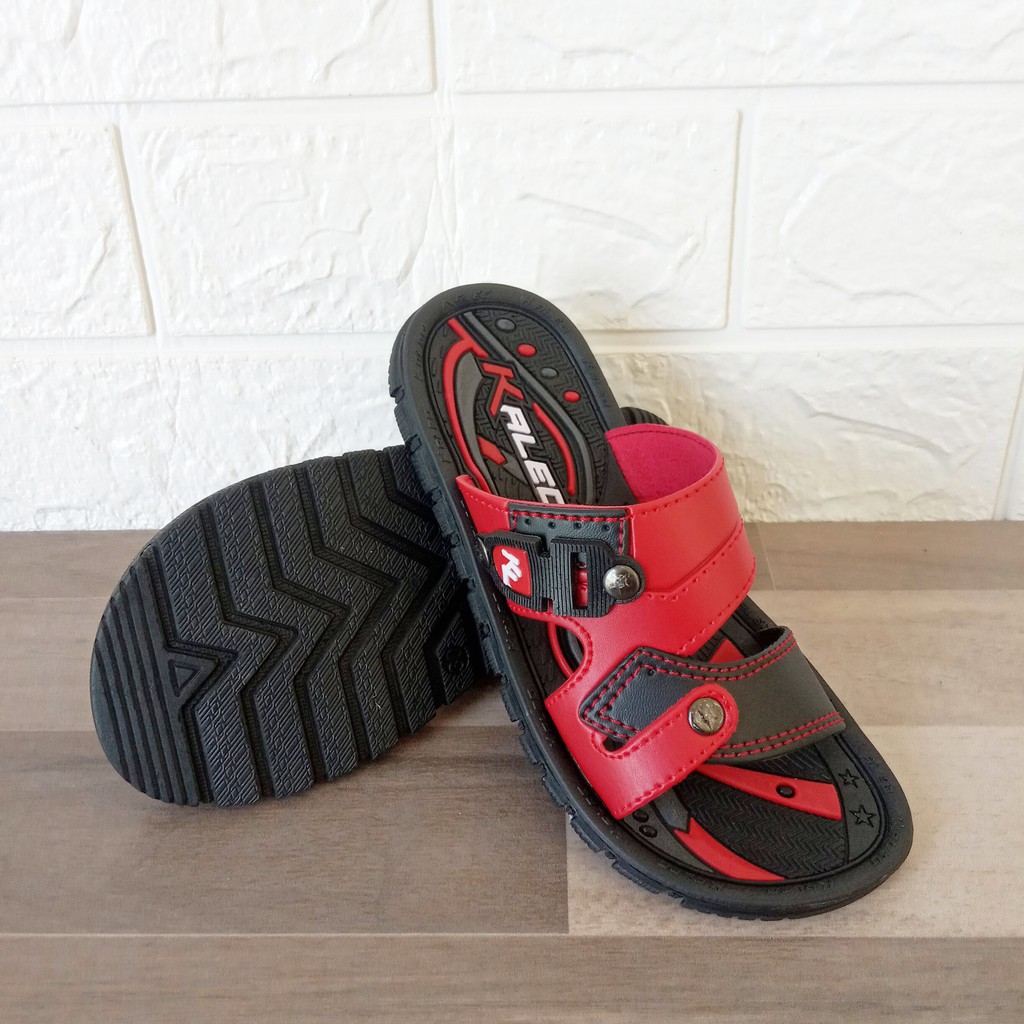 Kaleo Sandal Slop Anak Size 28 - 32 Sendal Cowok Casual Laki Laki Kecil KLO 26 Kulit Sintetis