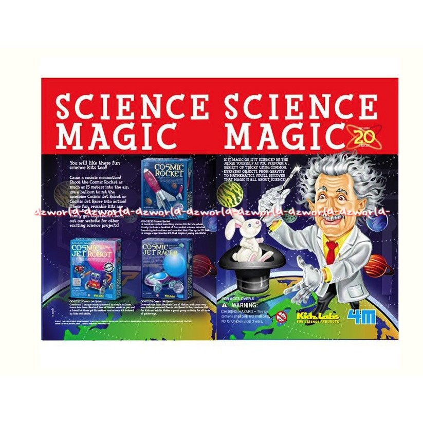 Kidzlabs Science Magic 4M Albert Einstein membuat trik sulap sendiri dan mempelajari prinsip sains