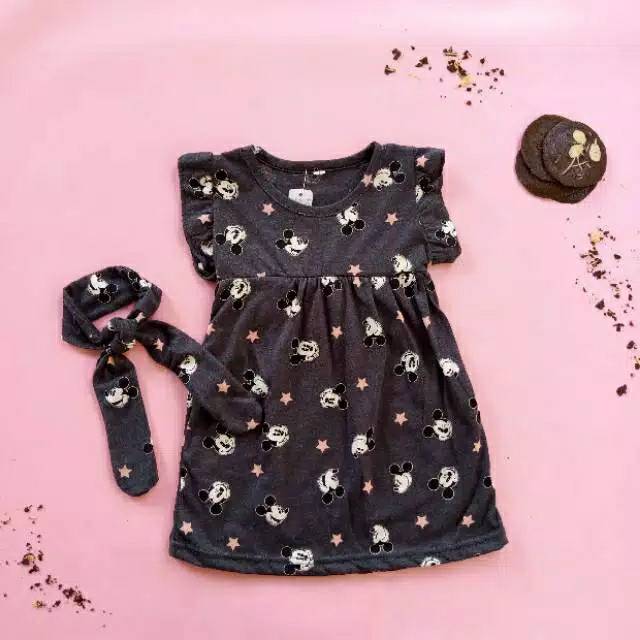 BEBAS PILIH MOTIF Dress Azzalea Baju Anak Callysta dan Bandana