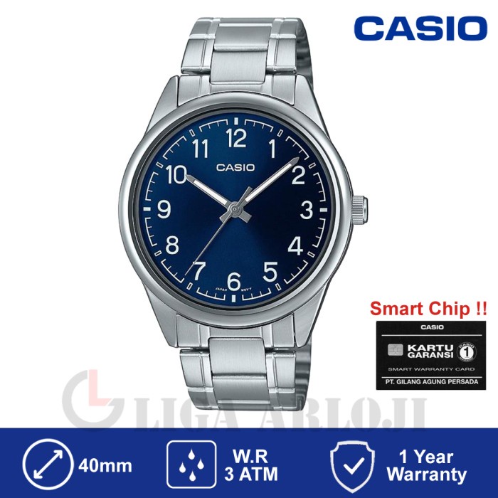Promo CASIO MTP-V005D-2B4UDF - Jam Tangan Pria - MTP-V005D-7B5 - Biru